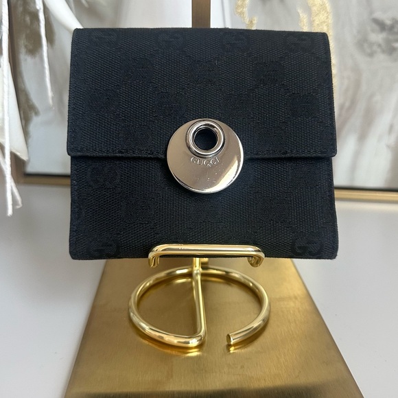 EUC GUCCI Eclipse GG Canvas Wallet - Picture 3 of 16